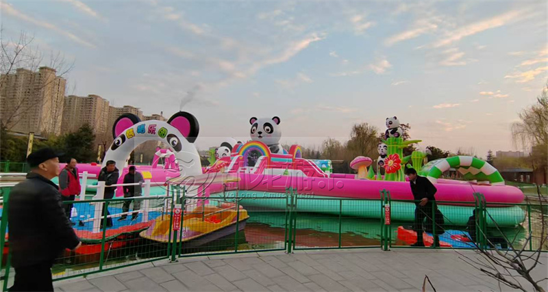鄭州臥龍熊貓漂浮樂園：讓閑置水域煥